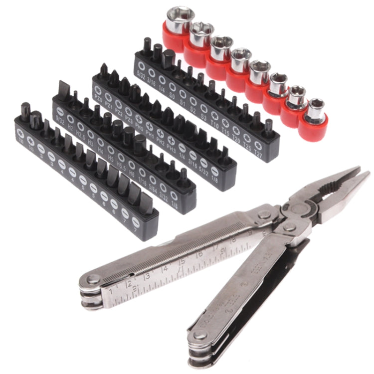 Multifunction Portable Copper Pliers + 48 Screwdriver Bit Set