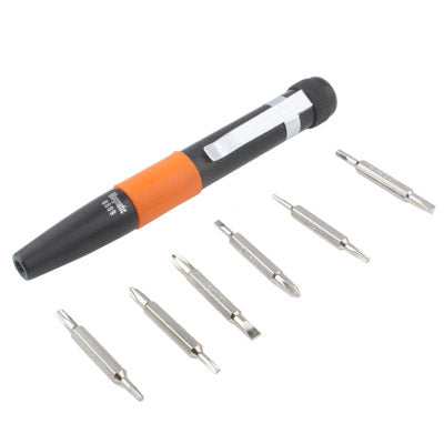 7x High Quality Precision Telecommunication Tools Set (1x screwdriver handle, 6x screwdriver bits)