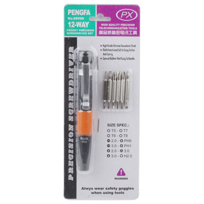 7x High Quality Precision Telecommunication Tools Set (1x screwdriver handle, 6x screwdriver bits)
