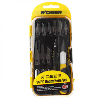 14 Ensemble Carving Tools Lettering Knife(2 pen body, 11 - blade, three batches of knife)