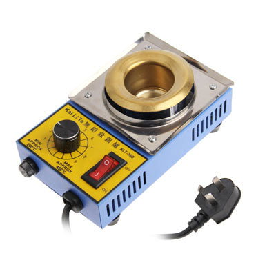 SLT-360 Solder Pot Titanium Alloy Soldering Melting Tin 38mm 100W (AU Plug)(Blue)
