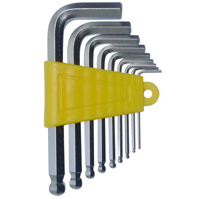 9x Standard Metric Hex Key Set