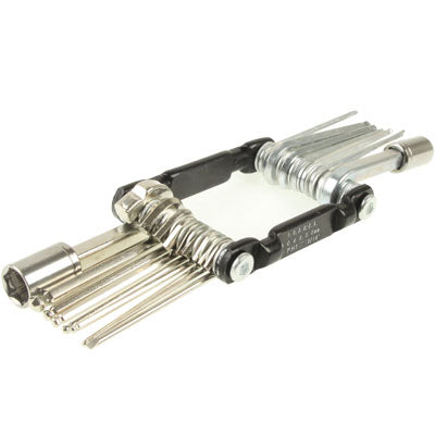 17x Standard Metric Folding Hex Key Set
