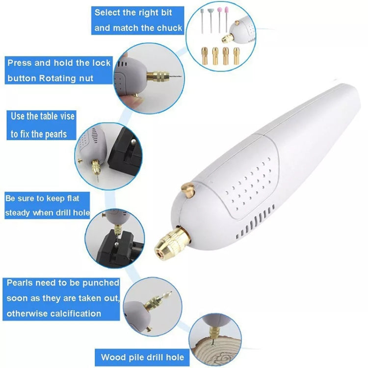 Multi-function Super Mini Electric Drill Set(Red)