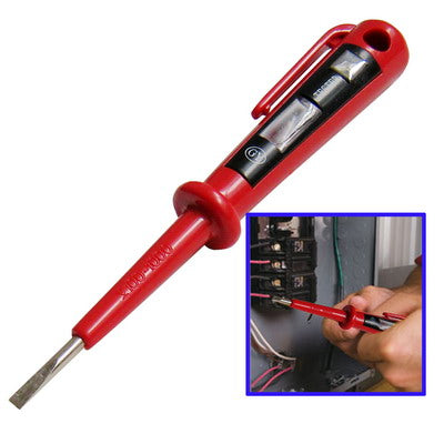 Handheld Voltage Detector Doubles as Screwdriver, Detection voltage range: 100-500V