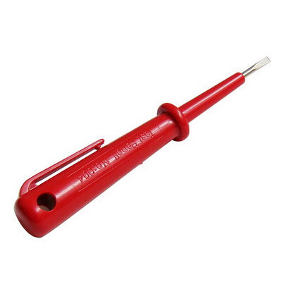 Handheld Voltage Detector Doubles as Screwdriver, Detection voltage range: 100-500V