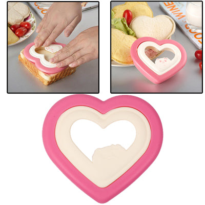 Heart Style Plastic DIY Sandwich Mold Bread Maker Cutter