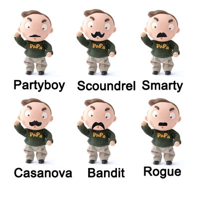 Super Funny Fake Mustache Beards Costume for Cosplay Party, 12pcs in One Pakaging, The Price is for 12pcs