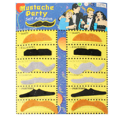 Super Funny Fake Mustache Beards Costume for Cosplay Party, 12pcs in One Pakaging, The Price is for 12pcs