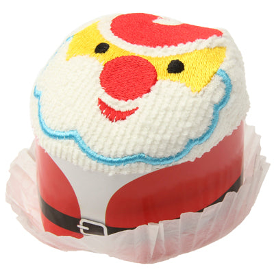 Santa Claus Style Handmade Cup Cakes Towel for Christmas Decorations(Red)