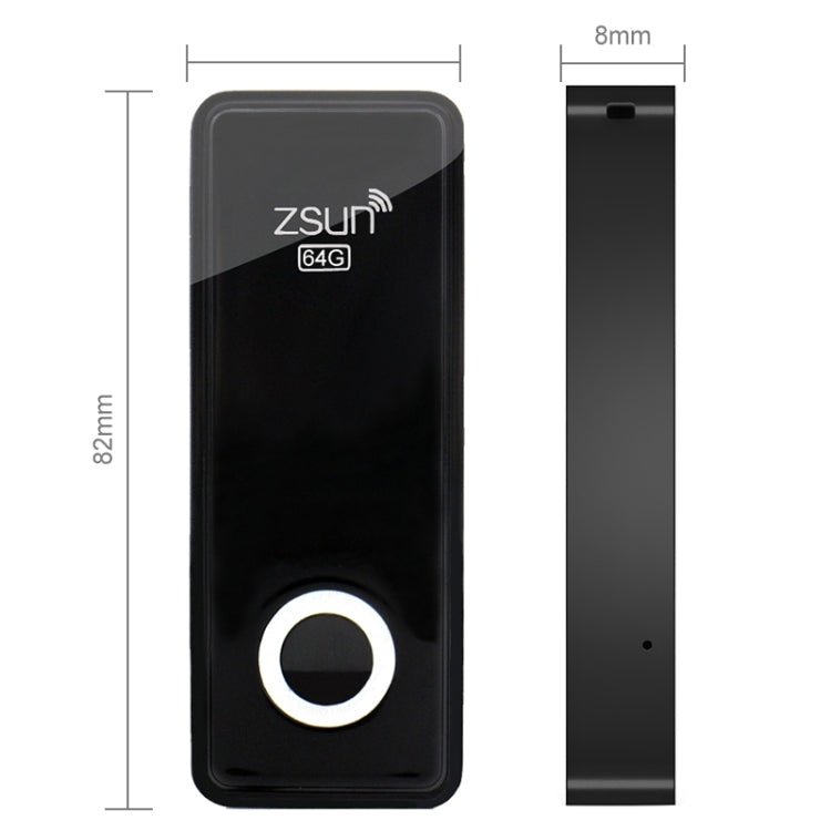 Wireless U Disk Wireless USB Flash Drive 64GB for iPhone / iPad / Android Phone / PC(Black)