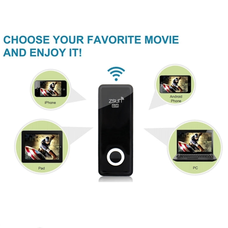 Wireless U Disk Wireless USB Flash Drive 64GB for iPhone / iPad / Android Phone / PC(Black)