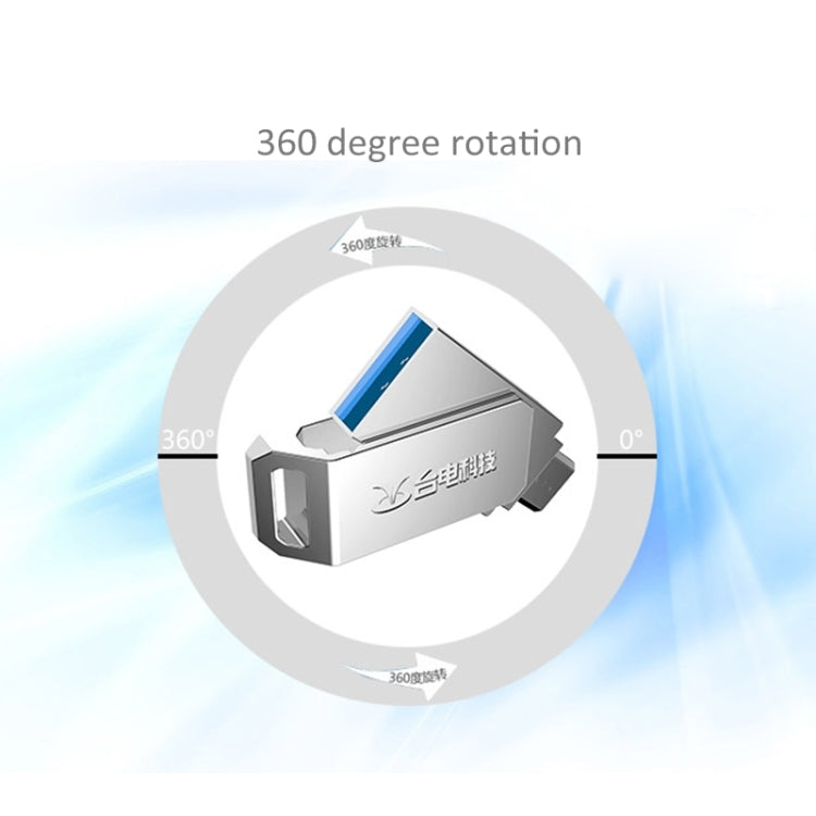 Teclast NYO Series 2 in 1 16GB Rotation Type Micro USB & USB 3.0 Flash Disk, For Galaxy, Huawei, Xiaomi, Sony, Google, LG, HTC and other Smartphones & Tablet(Silver)