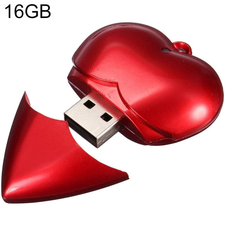 16GB Heart style USB Flash Disk(Red)