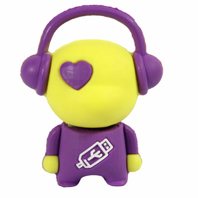 Music man cartoon USB Flash disk, Special for Valentines Day Gifts (16GB)