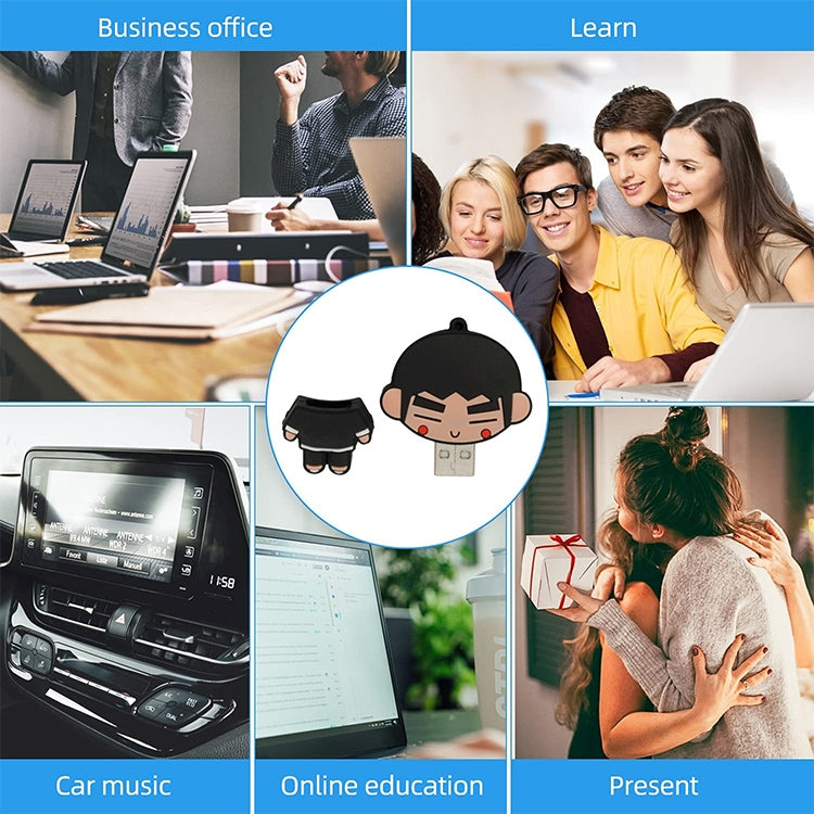 Kongfu Boy Cartoon Silicone USB Flash disk, Special for All Kinds of Festival Day Gifts