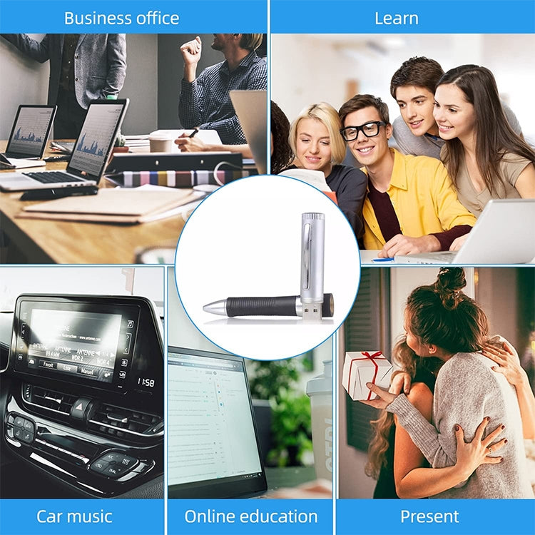 2 in 1 Pen Style USB Flash Disk, Black