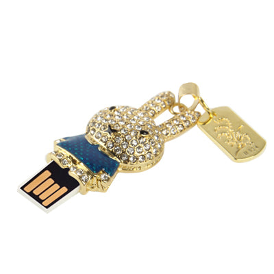 Rabbit Shaped Diamond Jewelry USB Flash Disk