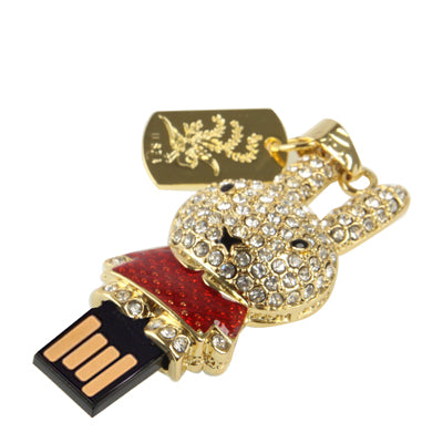 Rabbit Shaped Diamond Jewelry USB Flash Disk