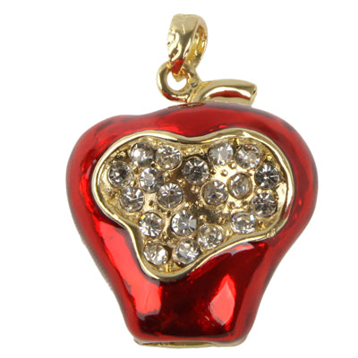 Strawberry Shaped Diamond Jewelry Style USB Flash Disk