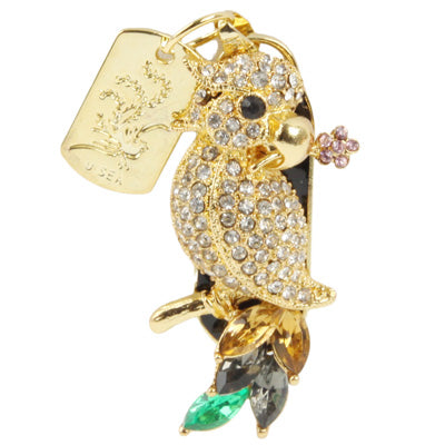 Parrot Shaped Diamond Jewelry Necklace Style USB Flash Disk