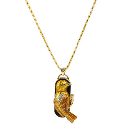 Oriole Shaped Diamond Jewelry Necklace Style USB Flash Disk