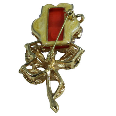 Rose Brooch USB Flash Disk