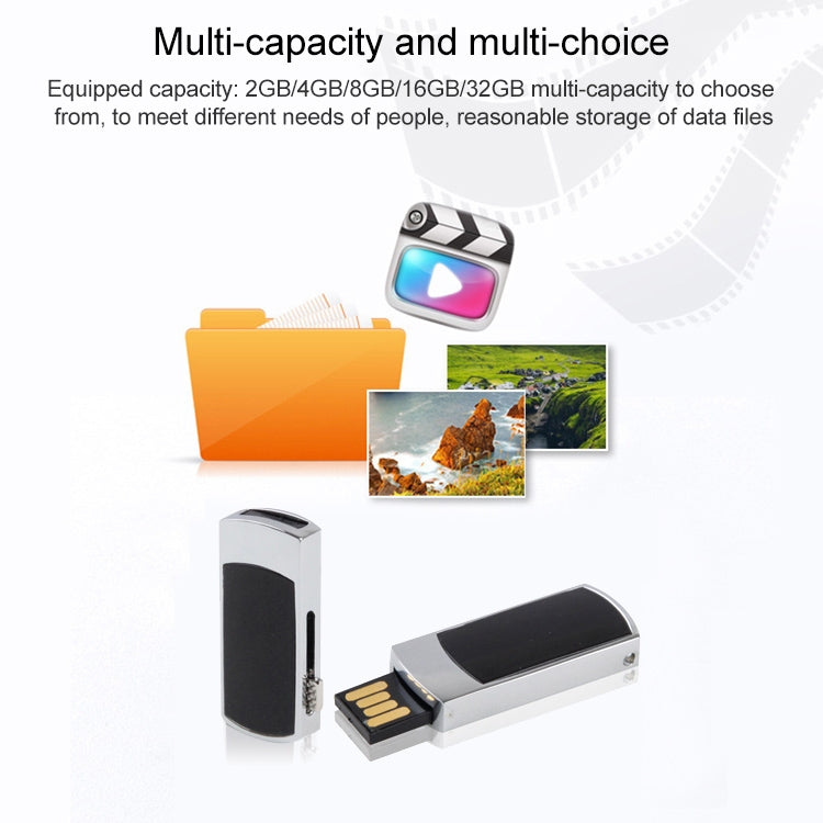 Black & Silver Color, USB 2.0 Flash Disk