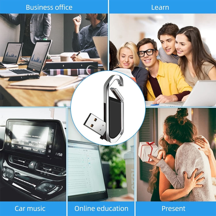 4GB Metallic Keychains Style USB 2.0 Flash Disk (Black)(Black)