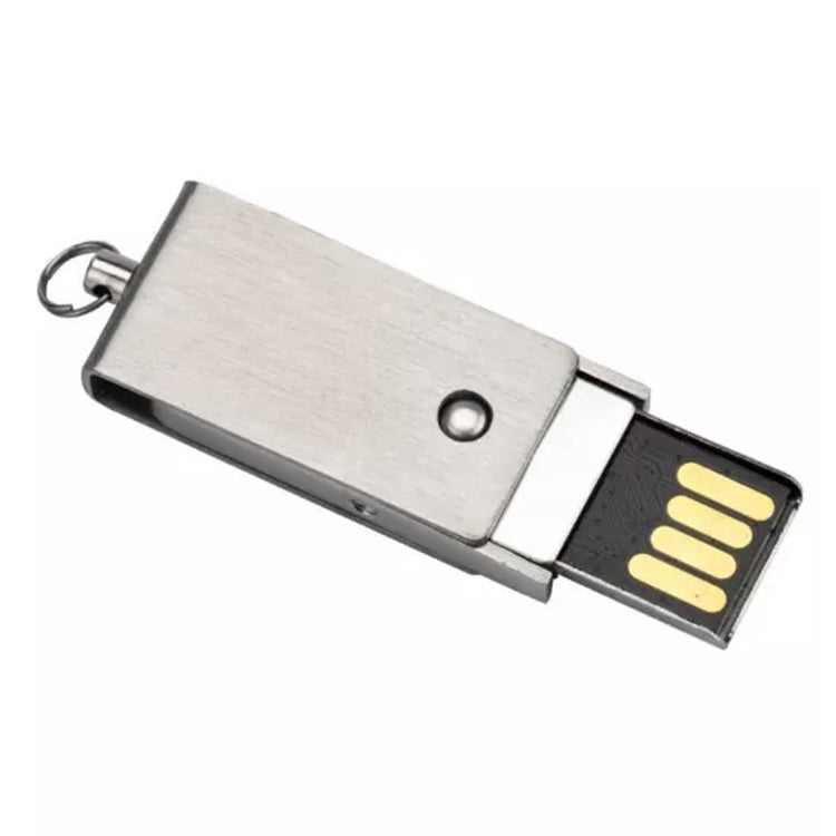 4GB Metal Series Push-pull Style USB 2.0 Flash Disk(Silver)(Silver)