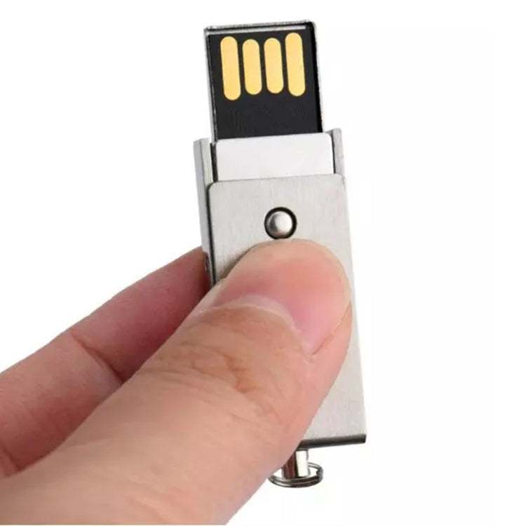 4GB Metal Series Push-pull Style USB 2.0 Flash Disk(Silver)(Silver)