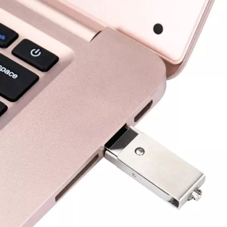 32GB Metal Series Push-pull Style USB 2.0 Flash Disk(Silver)(Silver)