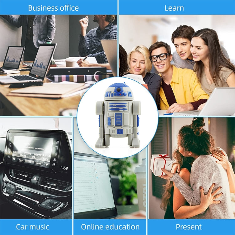 16GB Robot Style USB 2.0 Silicone Material Flash Disk