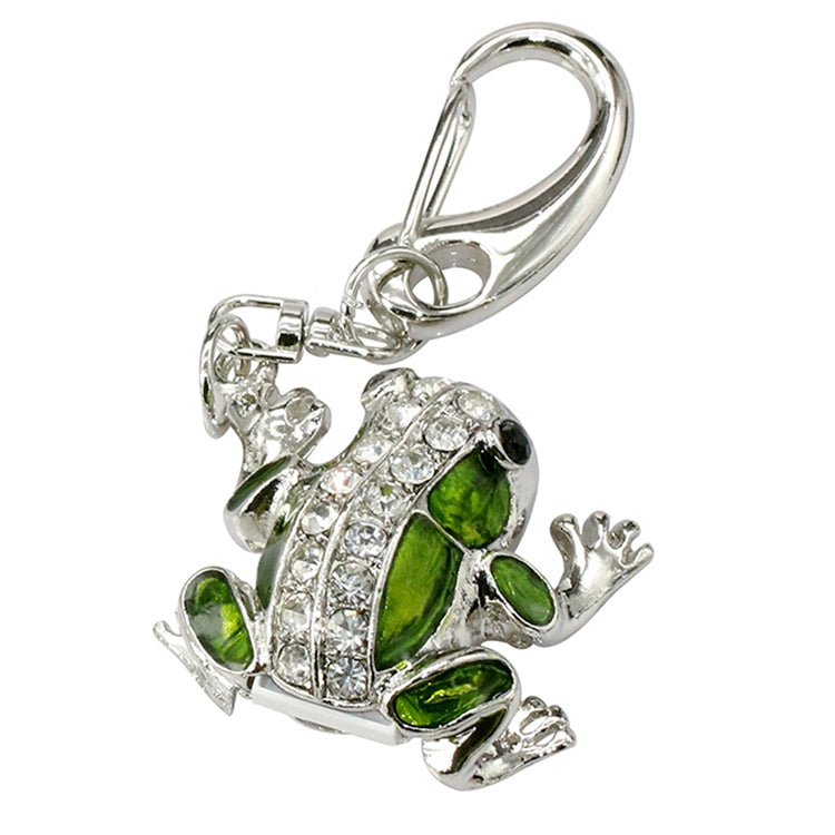 Frog Shaped Diamond Necklace Style USB Flash Disk