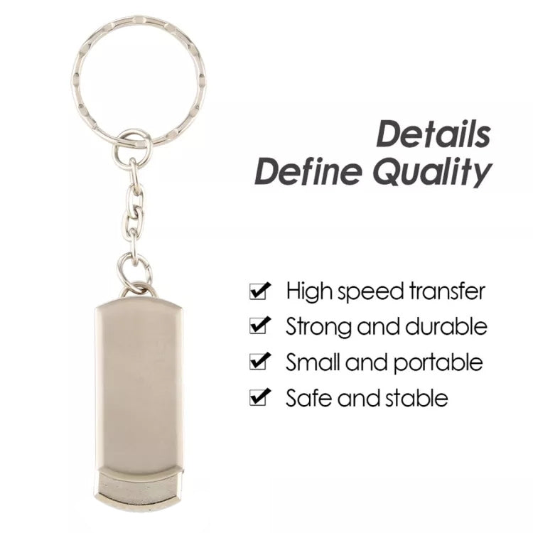 Metal Series Mini USB 2.0 Flash Disk with Keychain