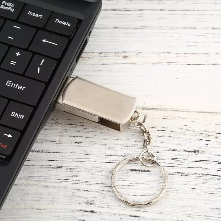 Metal Series Mini USB 2.0 Flash Disk with Keychain