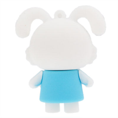 Lovely Rabbite Shape Silicone USB2.0 Flash disk, Special for All Kinds of Festival Day Gifts, Blue