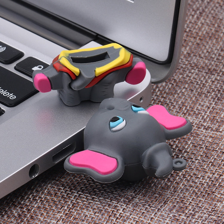 Elephant Shape Silicone USB2.0 Flash disk, Special for All Kinds of Festival Day Gifts, Dark Grey