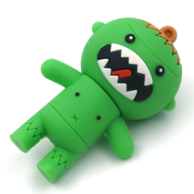 Cartoon Style Silicone USB2.0 Flash disk, Special for All Kinds of Festival Day Gifts, Green