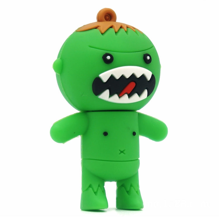 Cartoon Style Silicone USB2.0 Flash disk, Special for All Kinds of Festival Day Gifts, Green