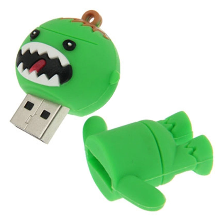Cartoon Style Silicone USB2.0 Flash disk, Special for All Kinds of Festival Day Gifts, Green