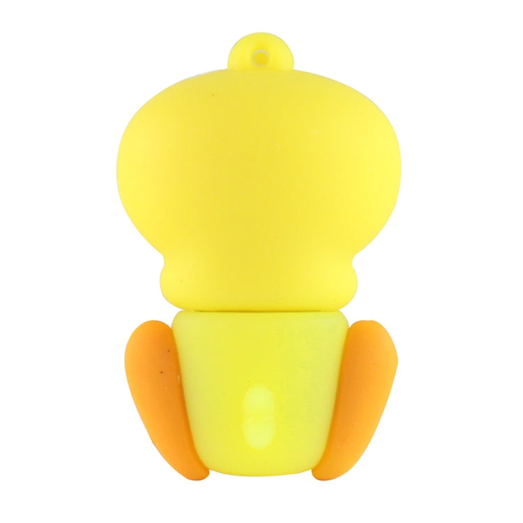 Duck Style Silicone USB2.0 Flash disk, Special for All Kinds of Festival Day Gifts, Yellow