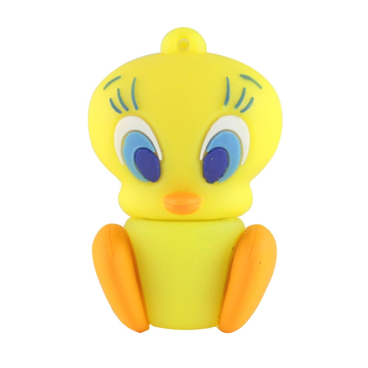Duck Style Silicone USB2.0 Flash disk, Special for All Kinds of Festival Day Gifts, Yellow