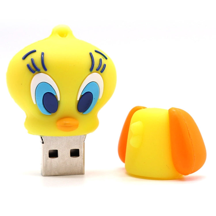 Duck Style Silicone USB2.0 Flash disk, Special for All Kinds of Festival Day Gifts, Yellow