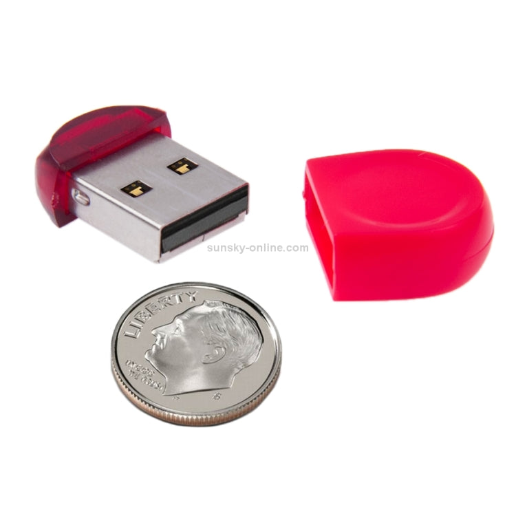 Diamond Cut Style 16GB Mini USB Flash Drive for PC and Laptop(Red)
