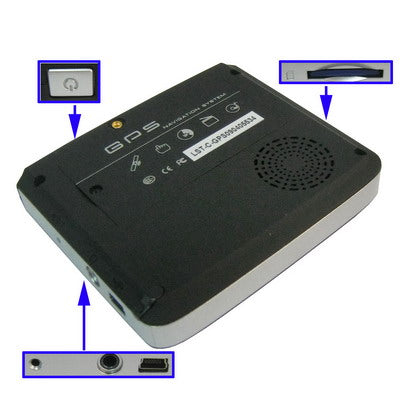 3.5 inch TFT touch screen GPS Navigator , With 1GB SD Card and Map(Black)