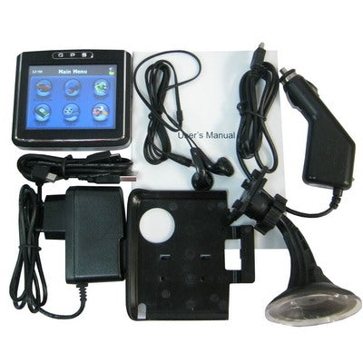 3.5 inch TFT touch screen GPS Navigator , With 1GB SD Card and Map(Black)