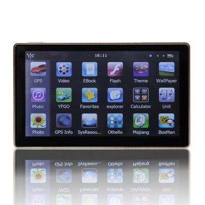 6.0 inch TFT touch Screen GPS Navigator with TF card and Map, Built in 4GB memory(Black)