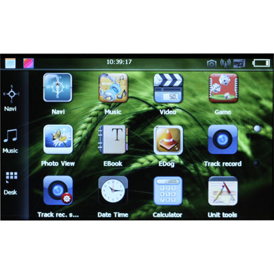 5.0 inch Touch Screen Vehicle DVR Digital Video Recorder GPS Navigation, Built in 4GB Memory and Map