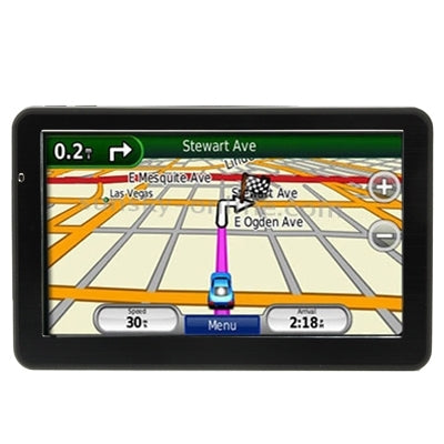 7.0 inch Touch Screen Vehicle DVR Digital Video Recorder GPS Navigation with Dual TF Card Slot, AV In Function, Built in 4GB Memory, with Map(Black)